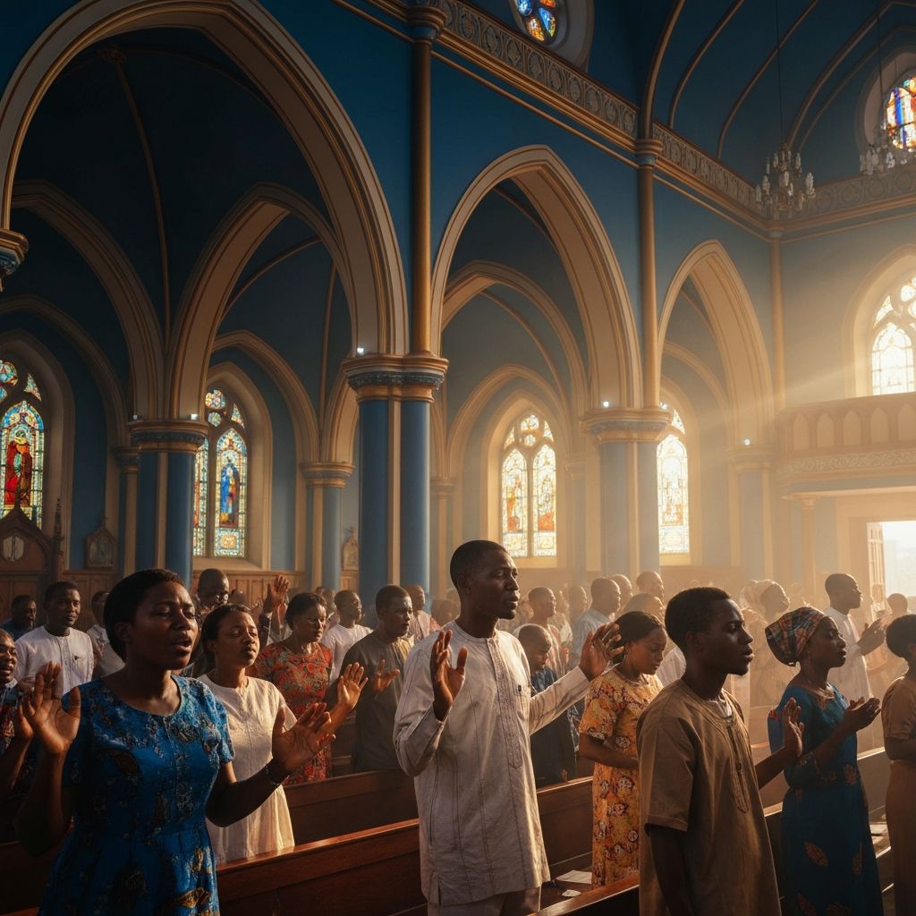 Church worship service